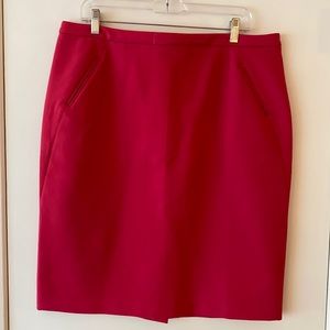 LOFT Hot Pink pencil skirt - size 14